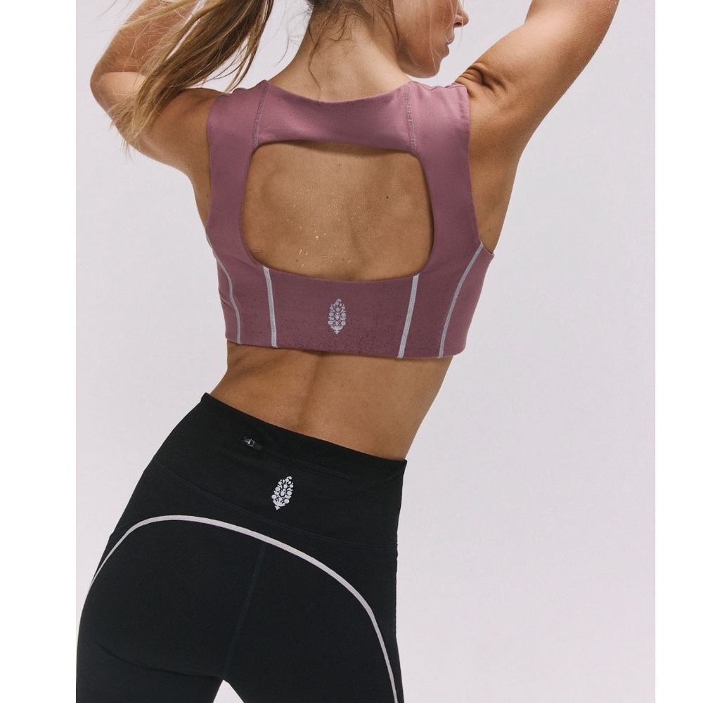 NWOT FP Movement your a peach sports bra in mauve